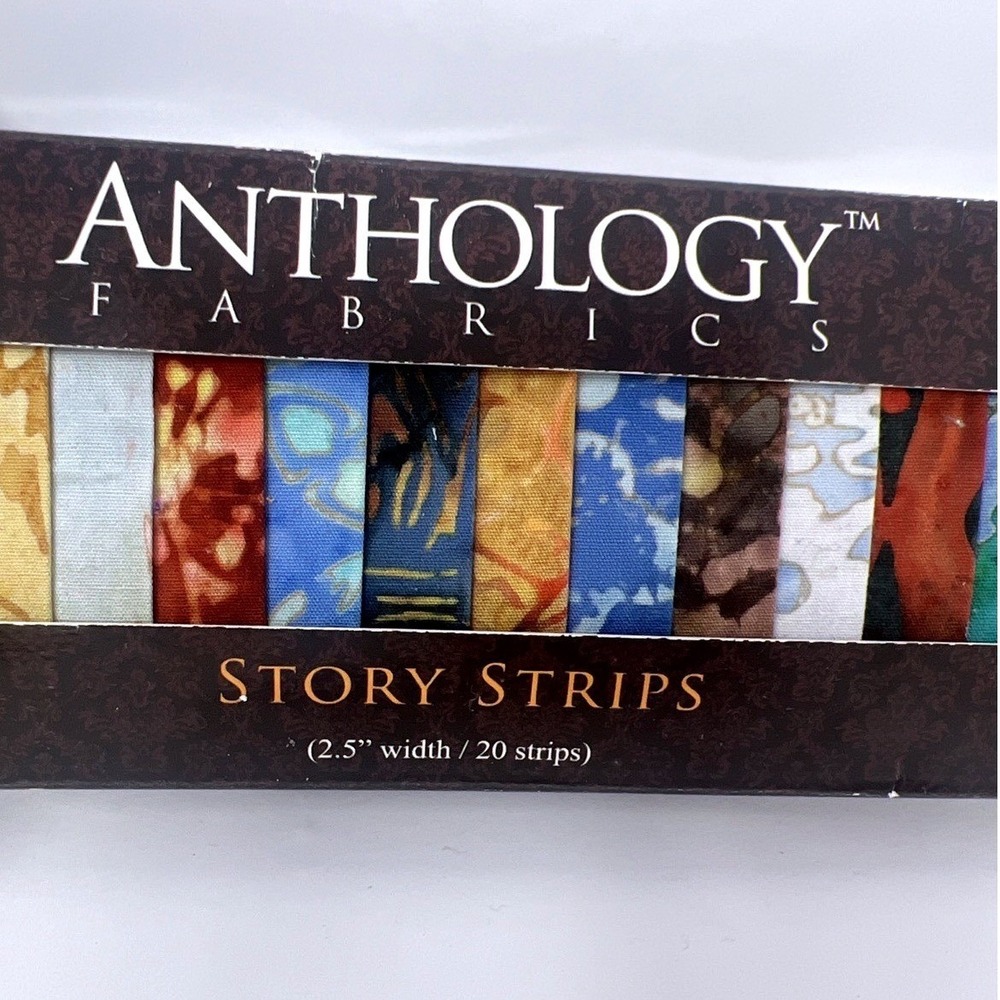 Anthology Batik Story Strips Collection – #212-125 + FREE PATTERN Combed Cotton - Picture 2 of 13